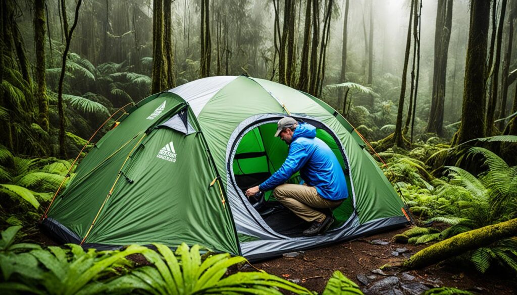 waterproof tent